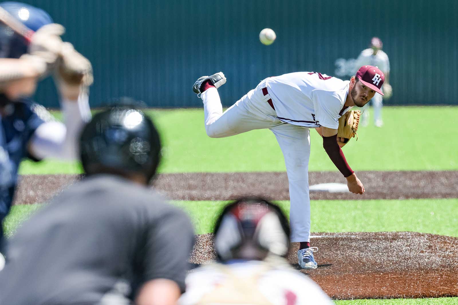 baseball pitch being thrown