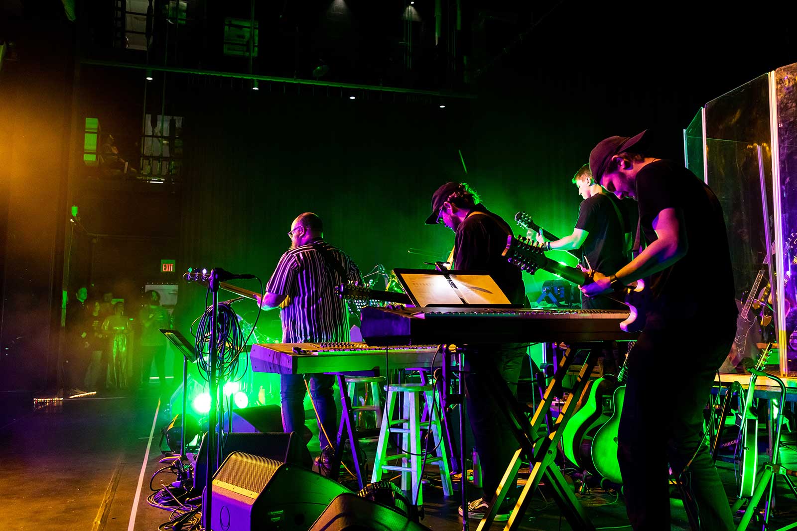 band performing on stage